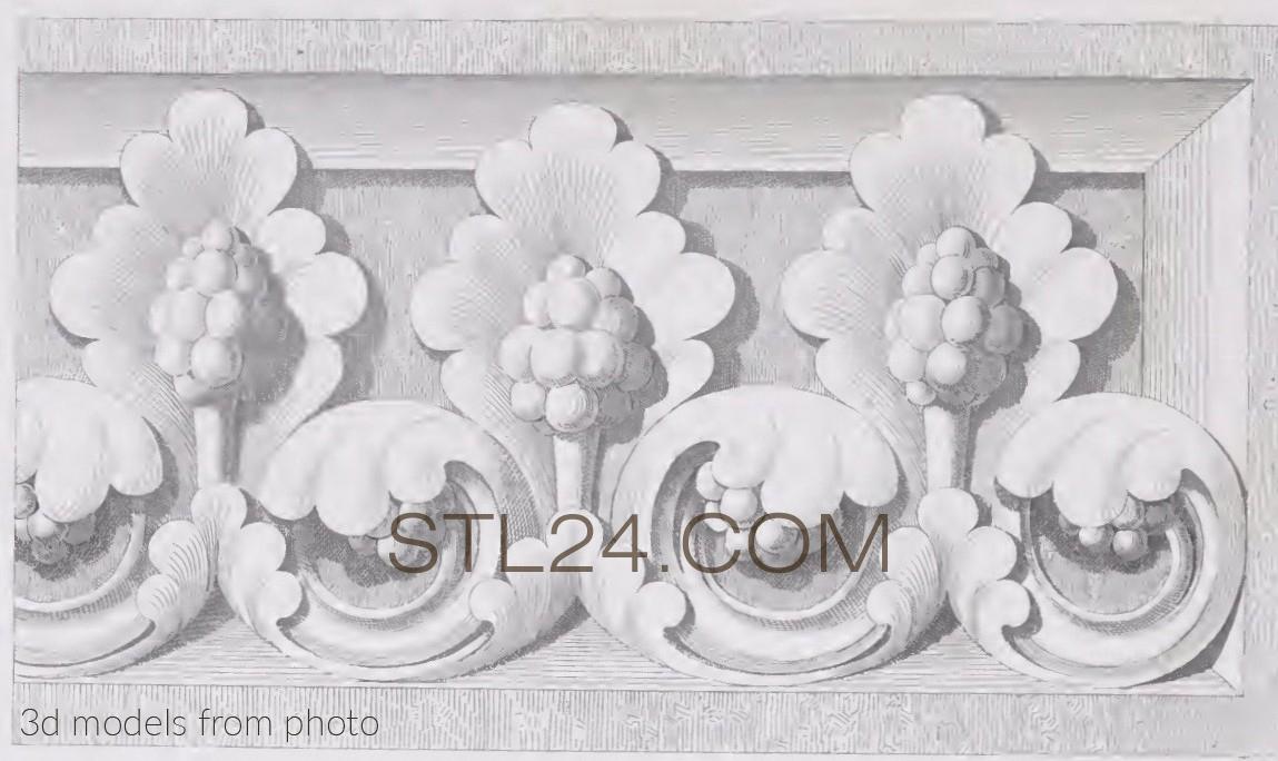 Фризы (FRIESE_0224 -  | 3D model 3DSMAX / OBJ / STL) 3D модель для ЧПУ станка